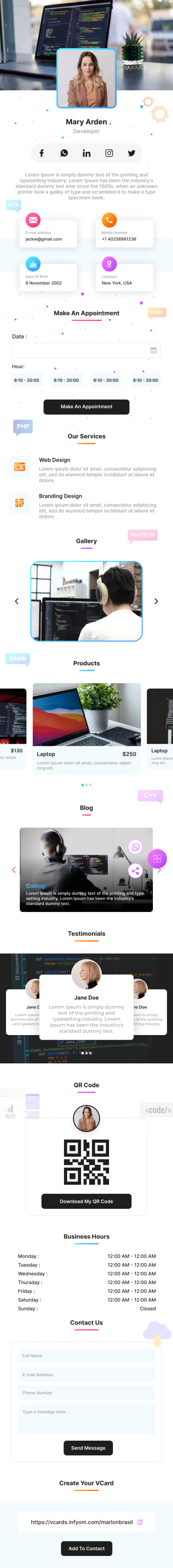 VCardNEO Template Programmer