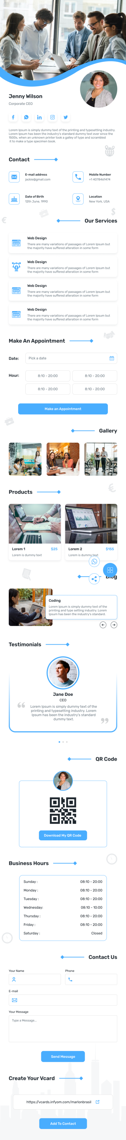 VCardNEO Template CEO/CXO