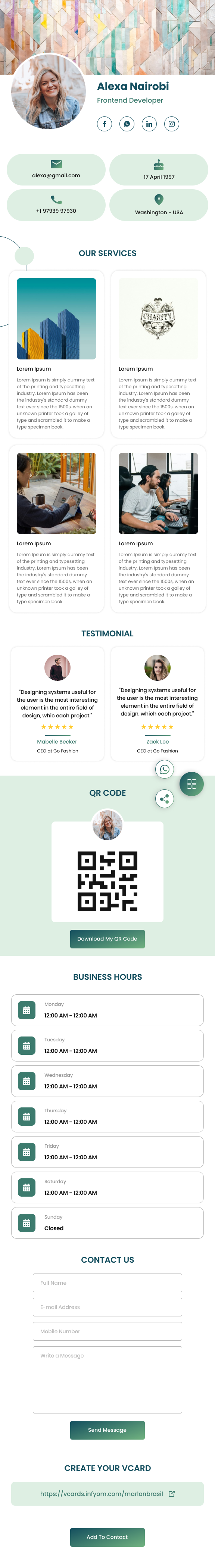 VCardNEO Template Professional