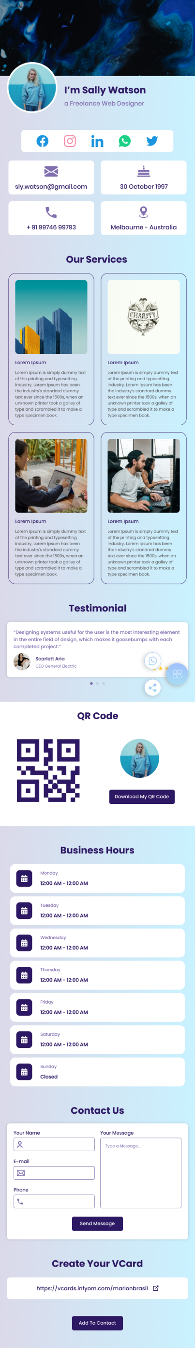 VCardNEO Template Corporate Connect