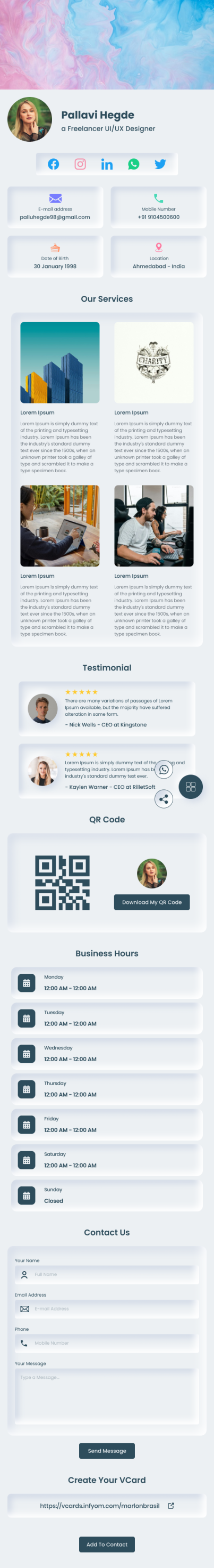 VCardNEO Template Business Beacon
