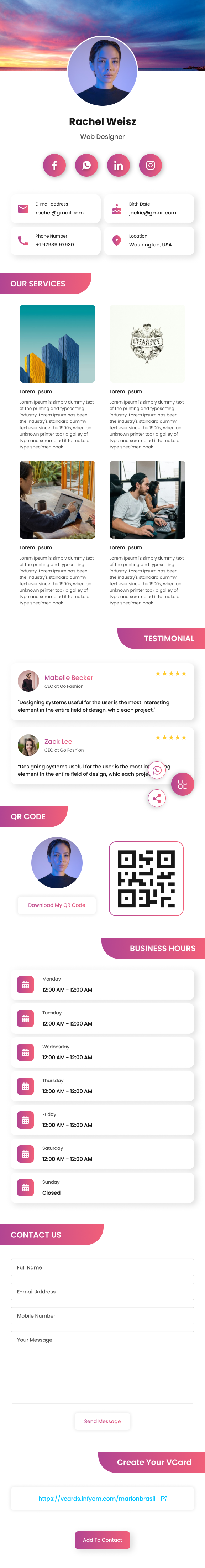 VCardNEO Template Corporate Identity